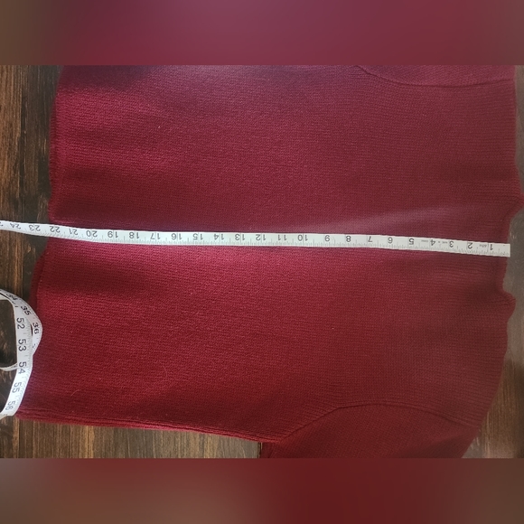 Vintage Tally Ho Women’s Maroon Button Front Floral Cardigan Sweater Size M - Picture 11 of 11